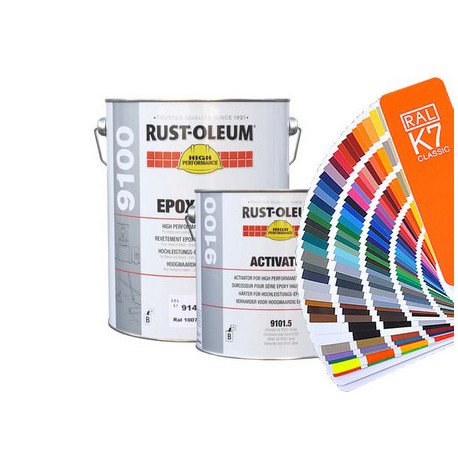 Farba epoksydowa Rust-Oleum 9100HS - kolory RAL z mieszalnika